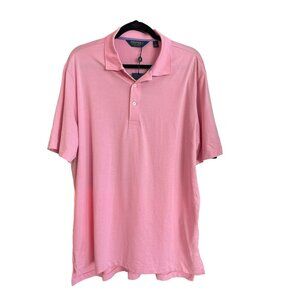 Polo Golf Ralph Lauren Mens Shirt Large Pink Stretch Performance Wicking NWT